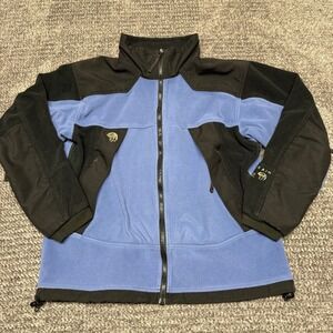 Mountain Hard Wear‎ Womens Gore Windstopper Fleece Jacket Full Zip Size 12 Blue